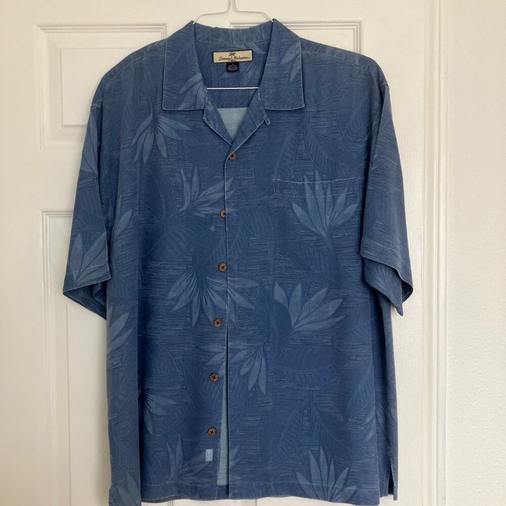 Tommy Bahama Men's Royal Blue Casual Dress Shirt